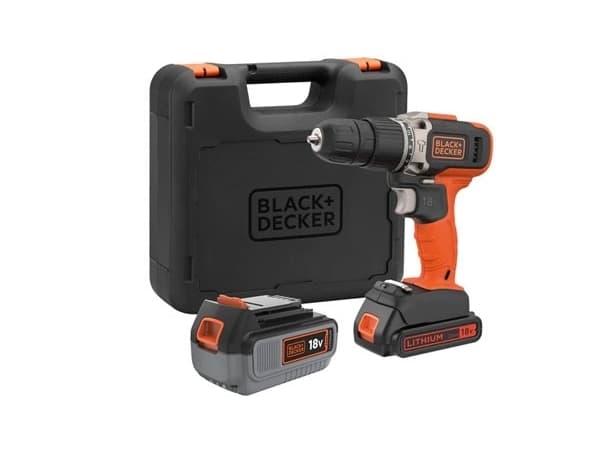 B+D 18V akku slagboremaskine m. 2.0 Ah/4.0Ah Li-ion Batteri