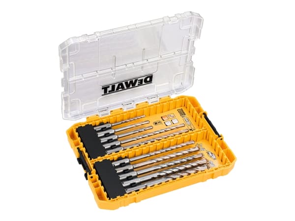 DeWALT Extreme - Poranteräsarja - muuraukseen - kierreporanterä - 10 kpl - SDS-plus - pituus: 160 mm, 110 mm