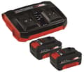 Miniatyrbild 4 av 5: Einhell 2x 4.0Ah & Twincharger Kit PXC, Batterier medföljer