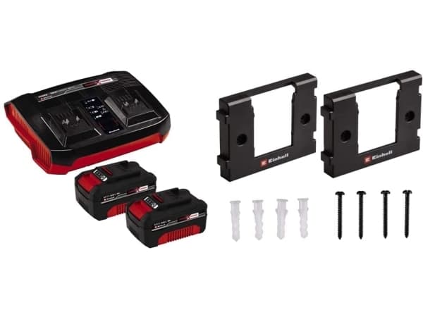 Einhell 2x 4.0Ah & Twincharger Kit PXC, Batterier medföljer