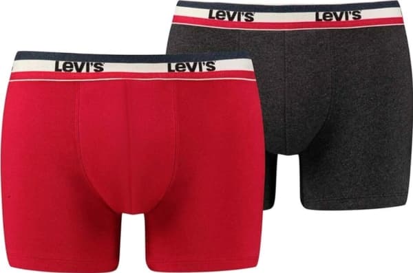 Levi`s Levi's Boxer 2 Pairs Briefs 37149-0205 Czerwone S