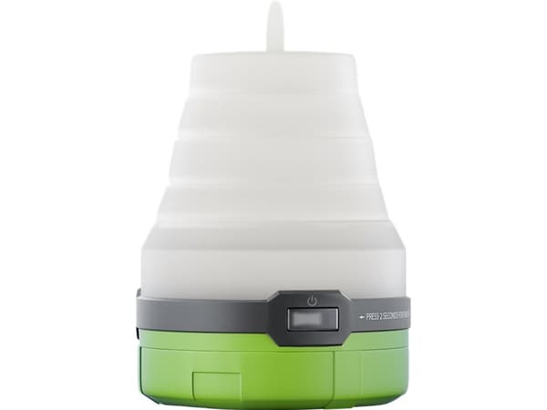 Goobay 58392, Akulla toimiva retkilyhty, Vihreä, Valkoinen, Akryylinitriilibutadieenistyreeni (ABS), Termoplastinen kumi (TPR), IPX4, CE, WEEE, 90 lm Vihreä, Valkoinen