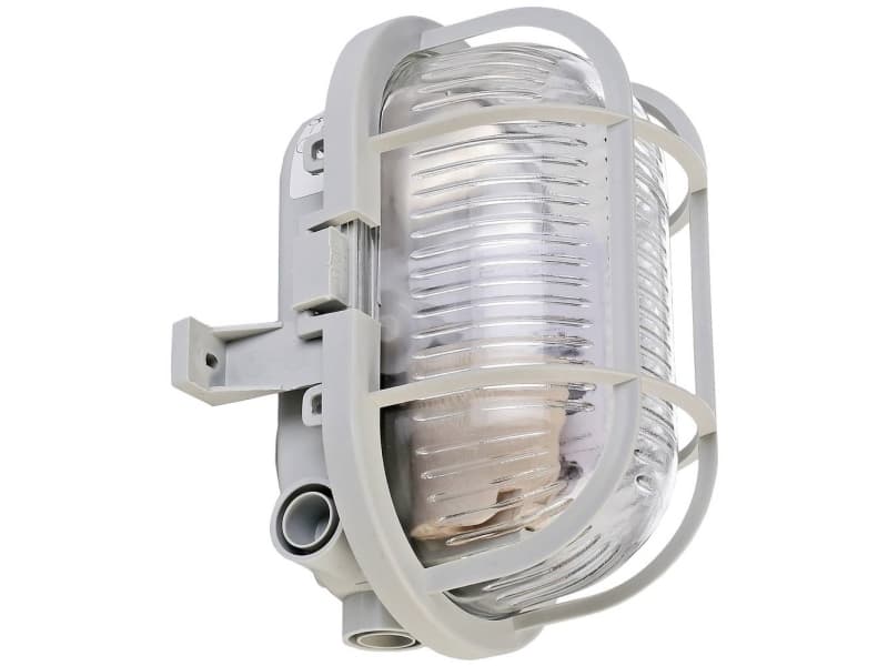 Deko Light Syrma Oval Grey 401013 Taklampa utomhus, vägglampa utomhus E27 Grey