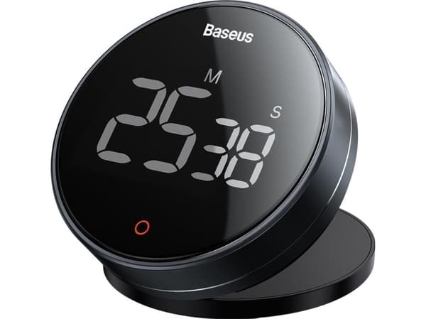 Digital Countdown Timer Baseus Heyo Rotation Pro, Black FMDS000013