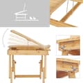 Miniatyrbillede 3 af 9: Fällbar Laptopställ i Bambu 54,5 x 34,5 x 29 cm Miljövänlig