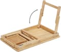 Miniatyrbillede 6 af 9: Fällbar Laptopställ i Bambu 54,5 x 34,5 x 29 cm Miljövänlig