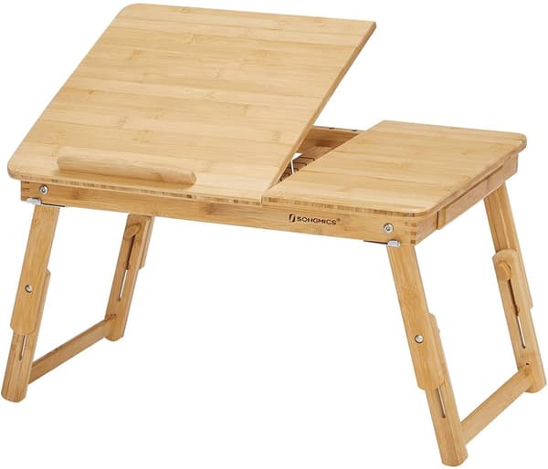 Fällbar Laptopställ i Bambu 54,5 x 34,5 x 29 cm Miljövänlig