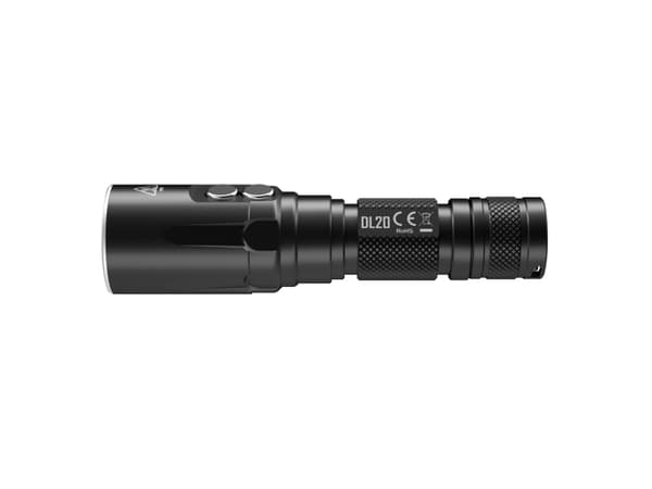 Nitecore DL20, Käsikokoinen taskulamppu, Musta, LED, 1000 lm, 12400 cd, 223 m