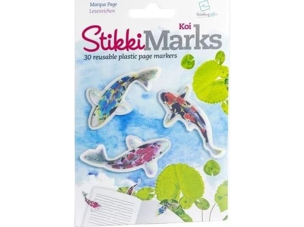 Tenkegaver StikkiMarks Koi Fish Bookmarks Koi Fish Markers