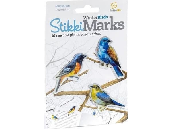 Thinking Gifts StikkiMarks Winter Birds Zakładki Ptaszki