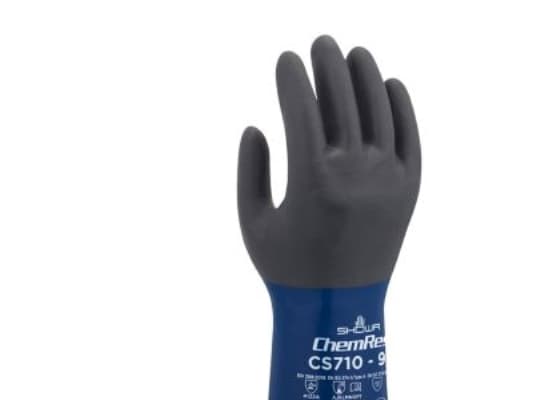 Showa Nitrilhandske str. 9 - CS710 30 cm med for af polyester