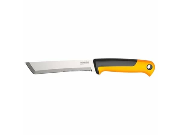Fiskars 1062830 høstkniv, for tykke stilker og stilker, bladlengde: 15 cm, rustfritt stål/plast, sort/oransje, X-serien, K82 (1062830)
