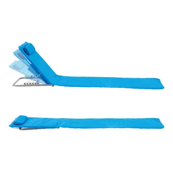 Strandmadrass Cellorigo set om 2 blå 160x49 cm [en.casa]