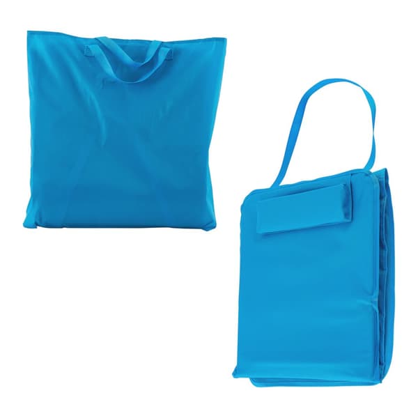 Strandmadrass Cellorigo set om 2 blå 160x49 cm [en.casa]