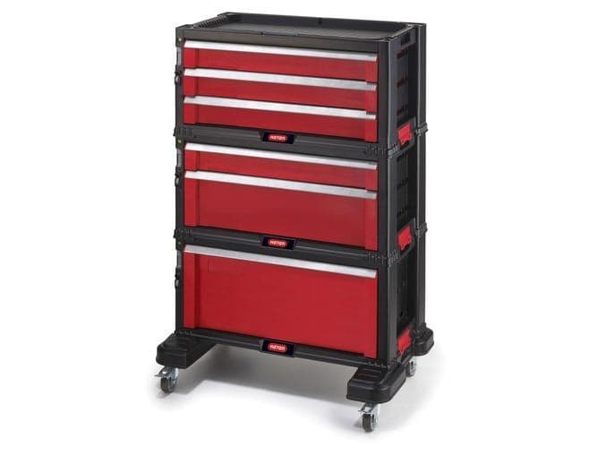 Keter 6 lådor verktygsställ