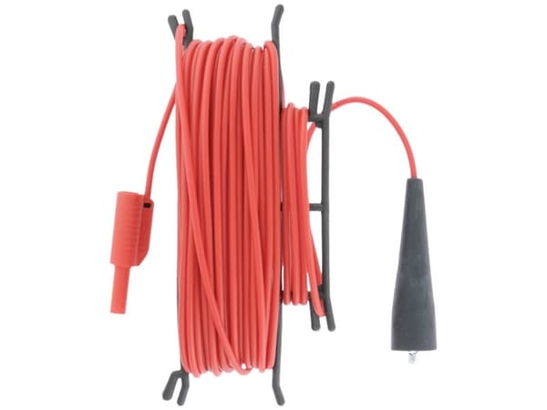 Metrel A 1026 Sikkerhedsprøveledning [Bananstik 4 mm - Krokodilleklemme] 20 m Rød 1 stk