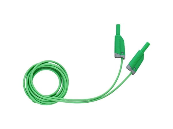 Metrel A 1655 2.5M säkerhetstestledning [Bananplugg 4 mm - Bananplugg 4 mm] 2,50 m Grön 1 st