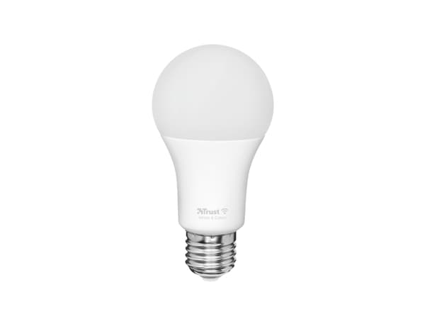 Trust 71281, Smartpære, Wi-Fi, Hvit, LED, E27, A-form