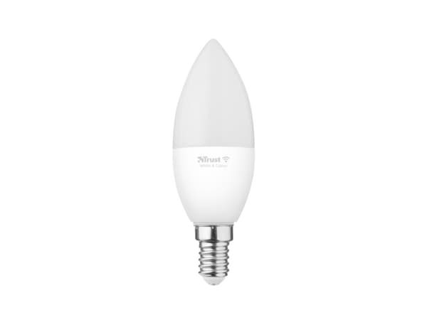 Trust 71280, Smartpære, Wi-Fi, Hvit, LED, E14, Stearinlys