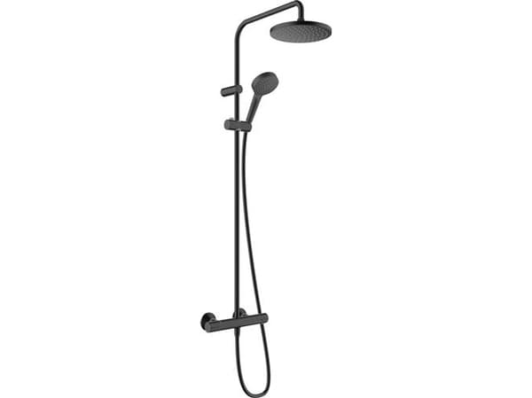 hansGrohe Vernis Blend Showerpipe 200 med termostat mat sort