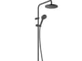 Miniatyrbilde 1 av 5: hansGrohe Vernis Blend Showerpipe 200 med termostat mat sort