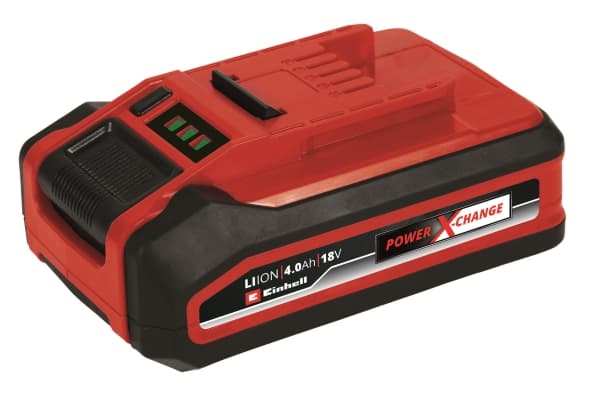 Einhell Power-X-Change Plus, Batteri, Lithium-Ion (Li-Ion), 4 Ah, 18 V, Sort, Rød, Akrylonitril-butadien-styren (ABS)