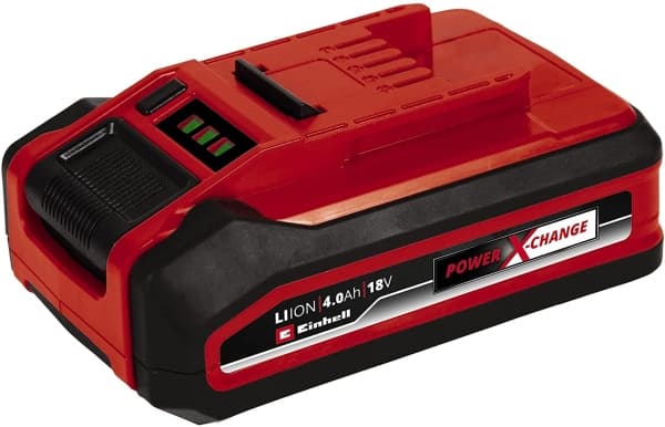 Einhell Power-X-Change Plus, Batteri, Lithium-Ion (Li-Ion), 4 Ah, 18 V, Sort, Rød, Akrylonitril-butadien-styren (ABS)