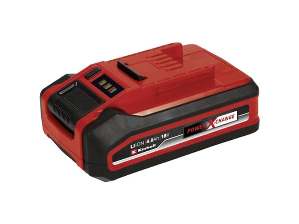 Einhell Power-X-Change Plus, Batteri, Lithium-Ion (Li-Ion), 4 Ah, 18 V, Sort, Rød, Akrylonitril-butadien-styren (ABS)