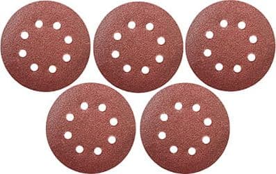 Dedra Abrasive disc 40gr, 125mm, Velcro, set of 5 pcs