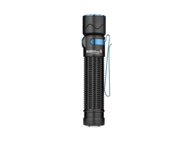 Olight Warrior Mini 2, Käsikokoinen taskulamppu, Musta, Alumiini, Painikkeet, 1,5 m, IPX8