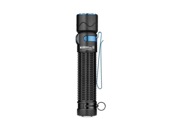 Olight Warrior Mini 2, Käsikokoinen taskulamppu, Musta, Alumiini, Painikkeet, 1,5 m, IPX8