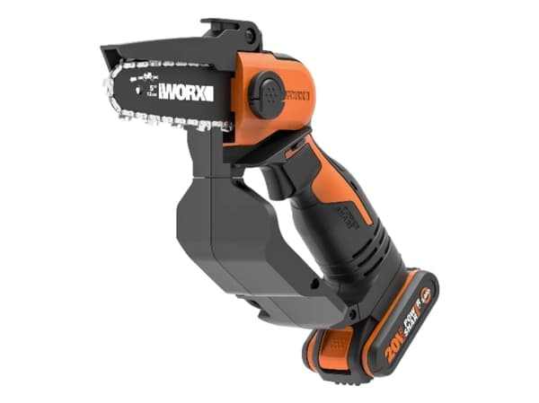 WORX WG324E, 12 cm, 6,7 m/s, 25,4 / 4 mm (1 / 4"), Svart, Orange, Batteri, 2 Ah