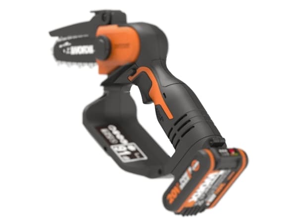 WORX WG324E, 12 cm, 6,7 m/s, 25,4 / 4 mm (1 / 4"), Svart, Orange, Batteri, 2 Ah