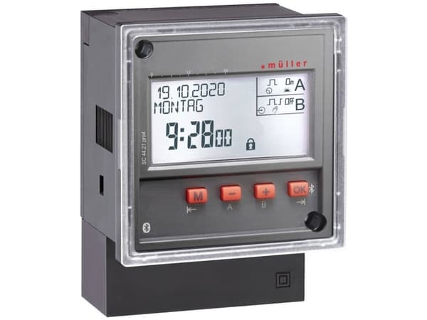 Müller SC 44.21 pro4 24V ACDC Timer för DIN-skena digital 230 V 16 A/250 V