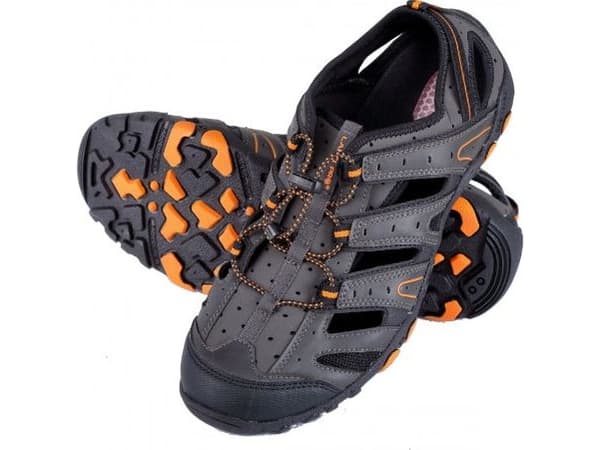 Lahti Pro TREKING SANDALER PU/KNIT GRAY-Black-POM., &quot;44&quot;, LAHTI