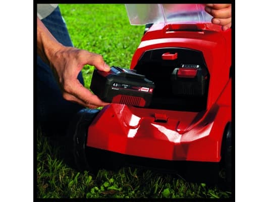 Einhell GE-CM 36/41 Li - Solo, Gressklipper som man spaserer bak, 41 cm, 2,5 cm, 7,5 cm, 50 l, 4 hjul - SOLO