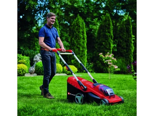 Einhell GE-CM 36/41 Li - Solo, Gressklipper som man spaserer bak, 41 cm, 2,5 cm, 7,5 cm, 50 l, 4 hjul - SOLO