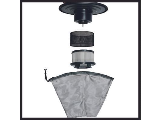 Einhell TC-AV 1720 DW, 20 l, Uten pose, Sort, Rød, 1,2 m, 3,6 cm, Tørr