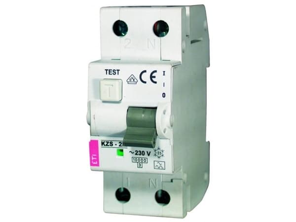 Eti-Polam Residual current circuit breaker KZS-2M 2P 20A C 0.03A type AC - 002173125