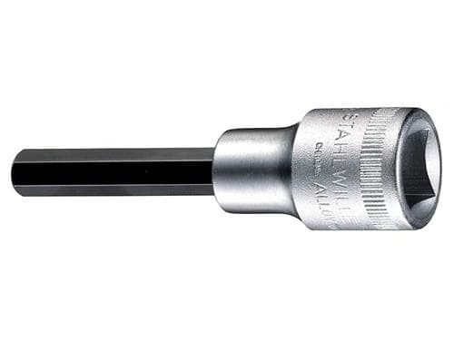 STAHLWILLE 1054/10, Støpselsett, 1/2", Metrisk, 5 hoder, 10 mm, Krom
