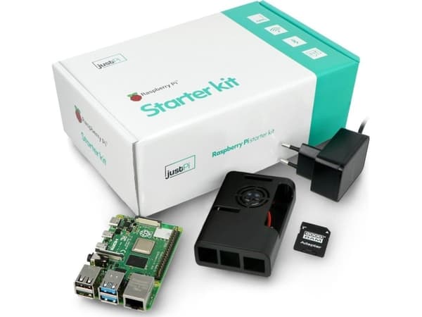 Raspberry Pi Set justPi with Raspberry Pi 4B WiFi 2GB RAM + 32GB microSD + accessories
