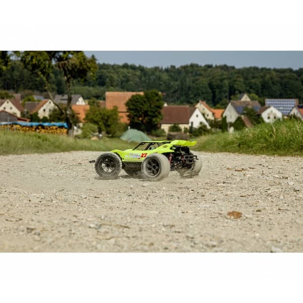 Carson RC Sport Cage Devil XL Gul Borst motor 1:10 RC modellbil Elektrisk Buggy RtR 2,4 GHz