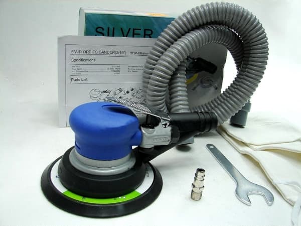 PNEUMATISK EKSENTRISK SLIPPER 150mm SØLV