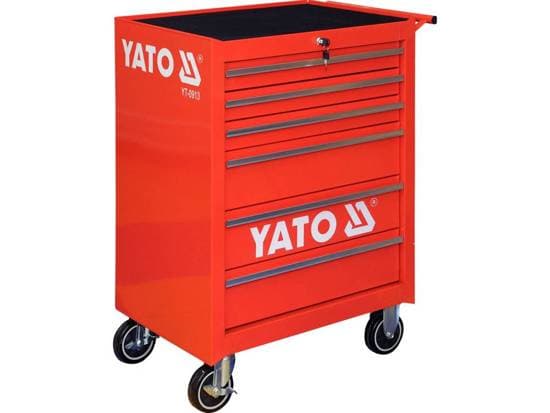Yato YT-0913, Stål, Rød, 300 kg, 12,7 cm, 2 hjul, 2 hjul