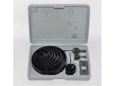 Hopeiset reikäsahat puulle 16-127mm 16 elementtiä (10338)