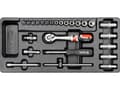 Miniatyrbild 1 av 4: Yato YT-5541, Hylssats, 1/4", Metrisk, 19 huvuden, 3.5,4,4.5,5,5.5,6,7,8,9,10,11,12,13,14 mm