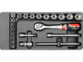 Miniatyrbild 1 av 5: Yato YT-5542, Hylssats, 3/8", Metrisk, 17 huvuden, 6,7,8,9,10,11,12,13,14,15,16,17,18,19,20,21,22 mm