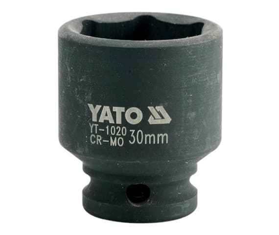 Yato YT-1020, Krafttop, lajittelu, 1/2", metrinen, 30 mm, Krom molybdæn