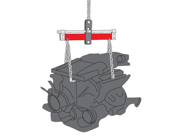 Yato YT-55565, Løfteadapter, 680 kg, Sort, Rød, Stål, 5,3 kg