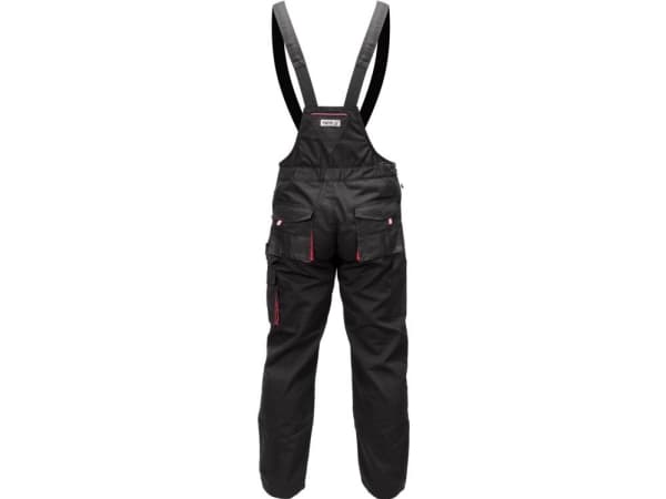 Yato YT-8030, Overall, Alla, Svart, Röd, S, 11 fickor, 2 fickor